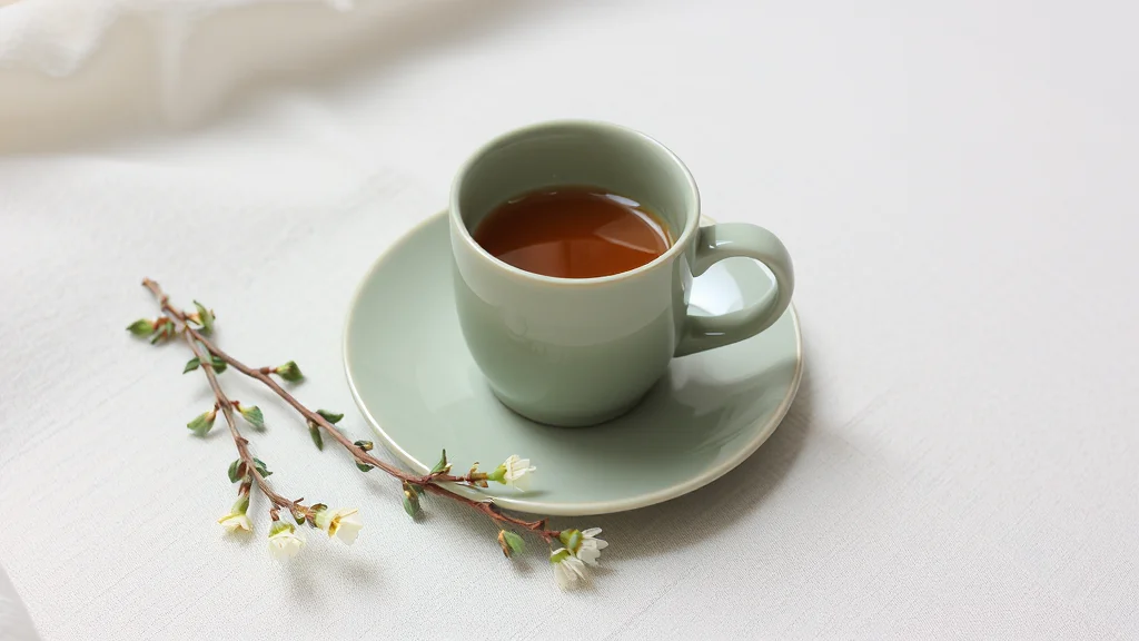 Calm Cup ceramic mug detail